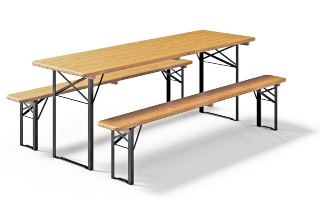 biertafel met banken