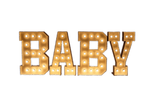 Lichtletters BABY Marquee