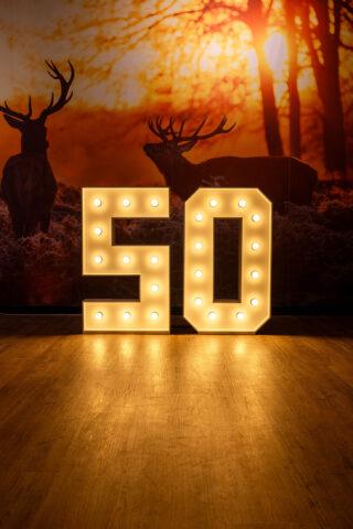 XXL lichtcijfers 50 MARQUEE